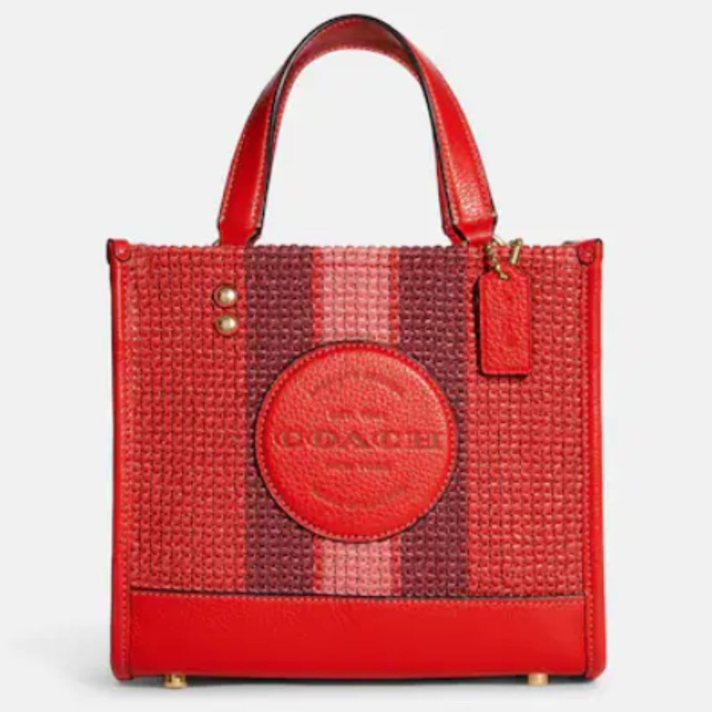 Coach Dempsey Tote 22 in Miami Red